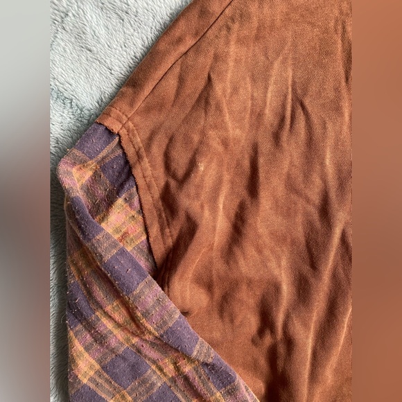 Gilded Intent Pieced Plaid Hoodie SZ M - Picture 3 of 14